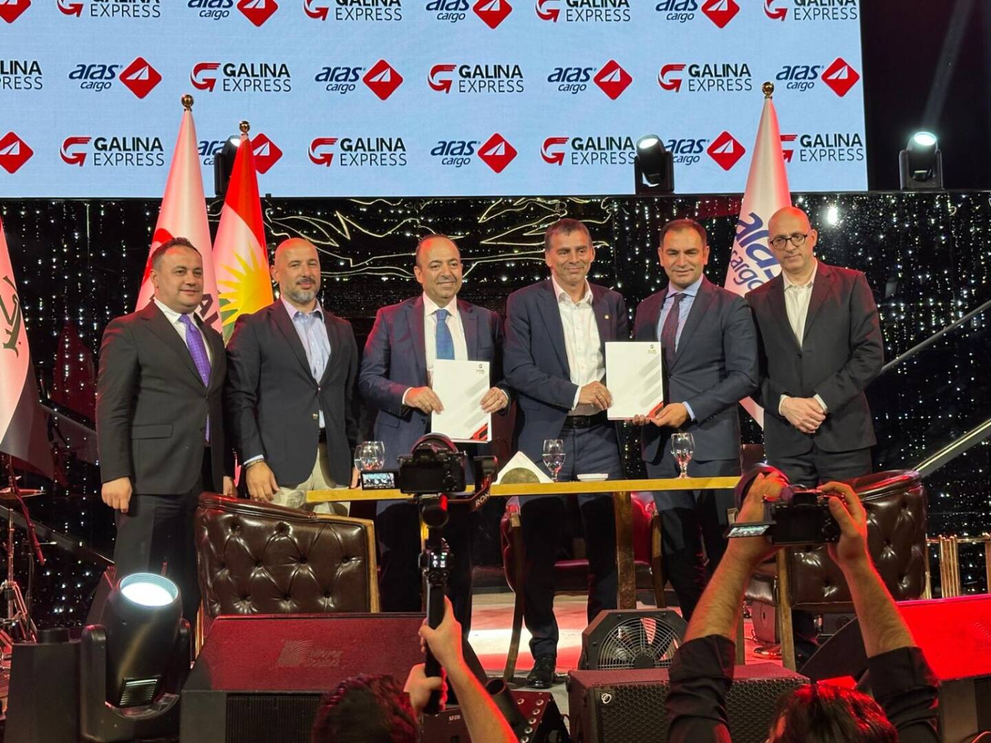 Bei der Vertragsunterzeichnung - Österreichische Post AG, Aras Kargo, Galina Express (Fotocredit: Österreichische Post AG) 