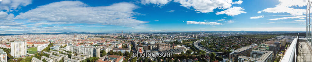 Panorama von der Dachterrasse der Porr AG, © finanzmarktfoto.at/Martina Draper (12.09.2013) 