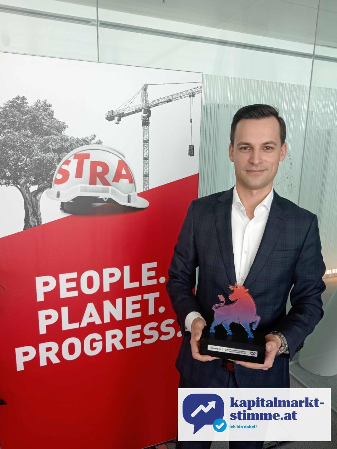 Marco Reiter mit dem CD SES Award for Shareholder Excellence Secondary Market für die Strabag