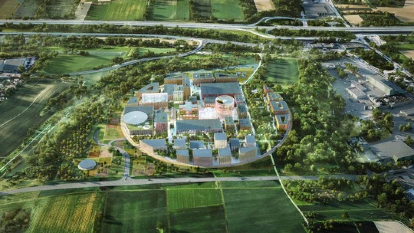 ZÜBLIN übernimmt federführend mit ROM Technik GmbH&Co.KG die schlüsselfertige Realisierung des ersten Bauabschnitts des zukunftsweisenden IPAI Campus in Heilbronn, Copyright: IPAI/MVRDV