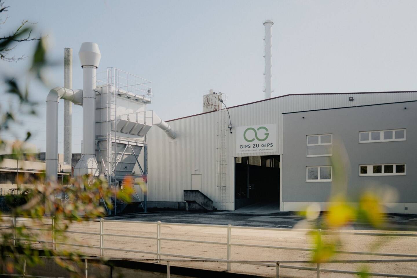 Das Gips-zu-Gips-Recyclingwerk ist ein Joint-Venture von PORR, Saubermacher und Saint-Gobain © PORR / MW Architekturfotografie