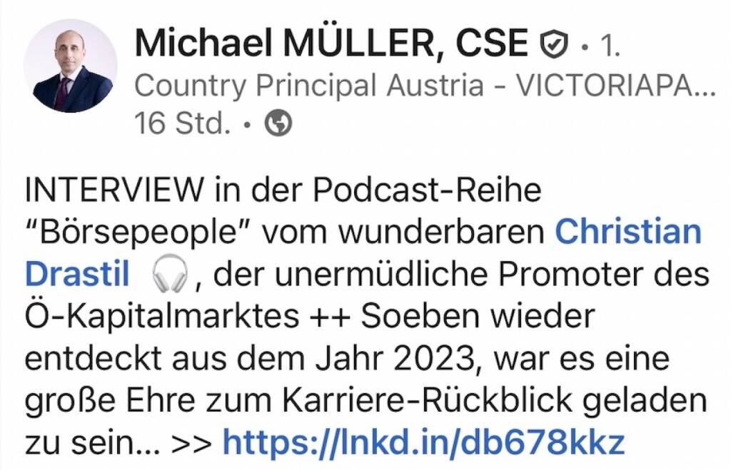 Bezogen auf https://audio-cd.at/page/podcast/4312 Michael Müller (27.10.2025) 