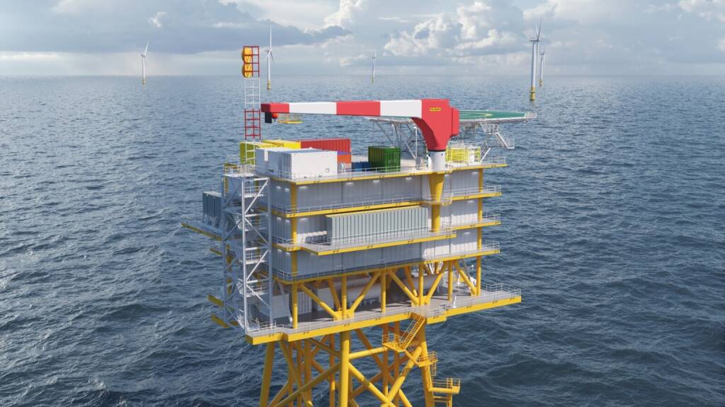 Palfinger liefert vollelektrische Auslegekrane für Offshore-Windfarmen, Quelle: Palfinger Marine, © Aussender (11.11.2025) 