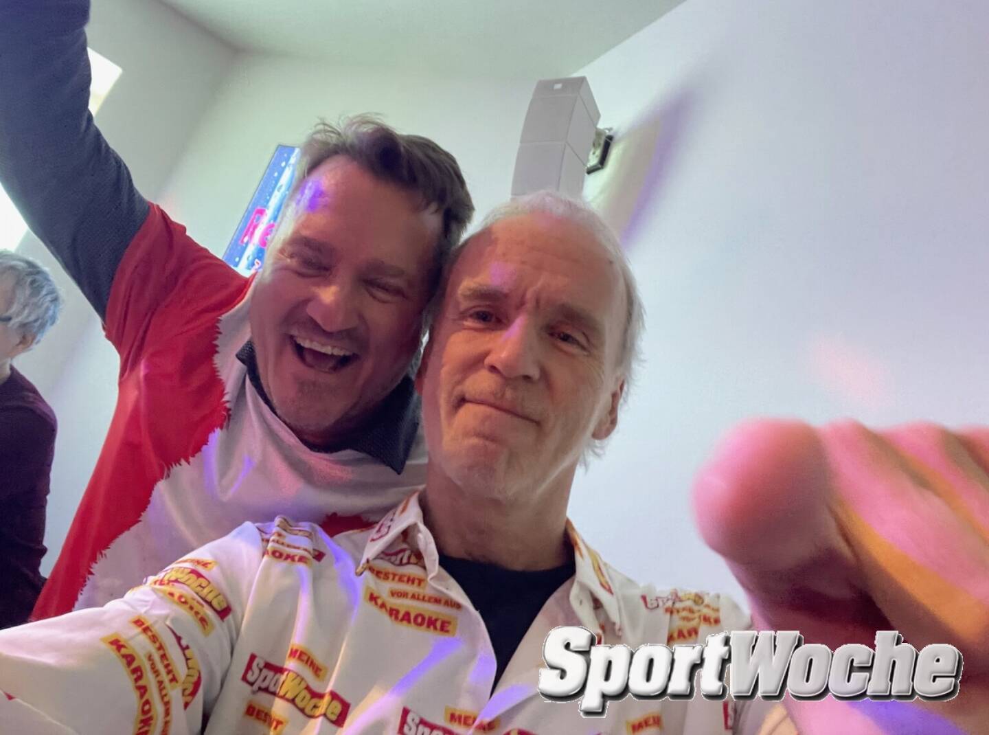 Mit Thomas Rybnicek beim Karaoke im Nordberg