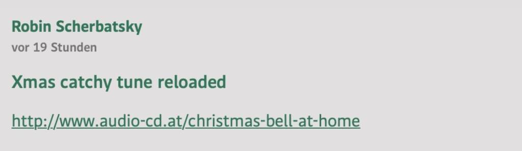 Christmas Bell At Home im Standard Forum bezogen auf http://www.audio-cd.at/christmas-bell-at-home (23.12.2025) 