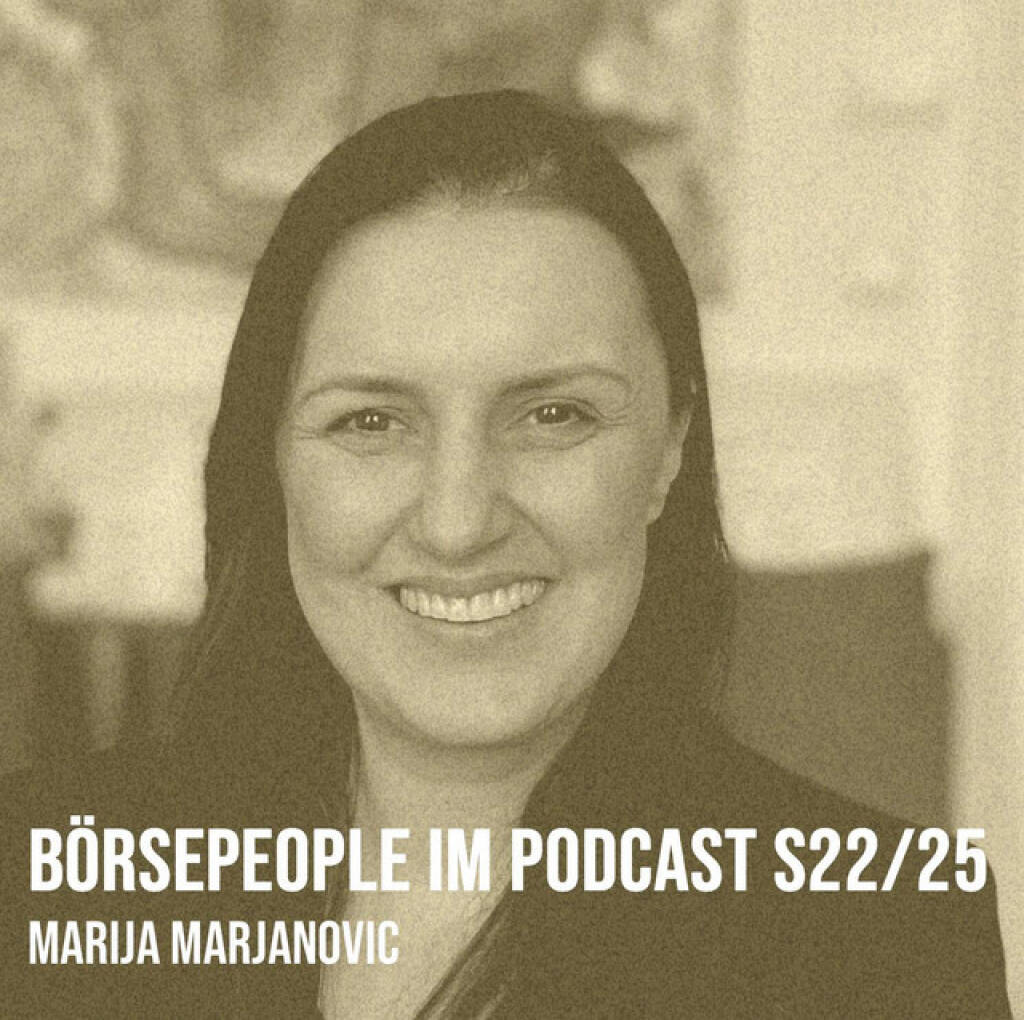 https://open.spotify.com/episode/5sQEYBCma4YLjuFNpfvxuj
Börsepeople im Podcast S22/25: Marija Marjanovic - <p>Marija Marjanovic ist Immobilienexpertin und Wiener Buchwurm, wir sprechen über Branchenradar, Aferdita Bogdanovic, die KPMG und dann eine Banken-Journey mit Kommunalkredit, Bank Burgenland und Wiener Privatbank, Marija hat dabei so ziemlich alle Facetten der Immobilienwirtschaft in Managementfunktionen ausgeübt und war zuletzt Head for Real Estate bei der Wiener Privatbank. 2022 wählte sie dann die Selbstständigkeit mit MM Immobilien im Mittelpunkt, dazu kam eine Tätigkeit bei Colourfish aus dem Wlaschek-Umfeld. Wir reden über sehr grosse Immobiliendeals, geben einen Status-Quo zum Wiener Immobilienmarkt und haben auch noch die Punkte Into-it-Sein und Buchwurm-Sein auf der Agenda. <br>
<br>
<a href=https://www.mm-mittelpunkt.com target=_blank>https://www.mm-mittelpunkt.com</a><br>
<a href=https://colourfish.at/ target=_blank>https://colourfish.at/</a><br>
<a href=https://www.instagram.com/wiener_buchwurm/?hl=de target=_blank>https://www.instagram.com/wiener_buchwurm/?hl=de</a><br>
Börsepeople Aferdita Bogdanovic: <a href=https://audio-cd.at/page/podcast/8259/ target=_blank>https://audio-cd.at/page/podcast/8259/</a><br>
<a href=https://www.josefchladek.com target=_blank>https://www.josefchladek.com</a><br>
<br>
Hans(wo)men Group Fresh Global Disruptive Einspieler: Aus „Hansi currently not investing“ wird jetzt offiziell<br>
 „Hans(wo)men Group Seeking Exceptional Startups and Profitable Investment Cases  pitch@hansmengroup.com <br>
<br>
About: Die Serie Börsepeople des Podcasters Christian Drastil, der im Q4/24 in Frankfurt als Finfluencer & Finanznetworker #1 Austria ausgezeichnet wurde, findet im Rahmen von <a href=http://www.audio-cd.at target=_blank>http://www.audio-cd.at</a> und dem Podcast Audio-CD.at Indie Podcasts statt. Es handelt sich dabei um typische Personality- und Werdegang-Gespräche. Die Season 22 umfasst unter dem Motto „25 Börsepeople“ 25 Talks. Presenter der Season 22 ist die Hans(wo)men Group <a href=https://www.hanswomengroup.com target=_blank>https://www.hanswomengroup.com.</a> Welcher der meistgehörte Börsepeople Podcast ist, sieht man unter <a href=http://www.audio-cd.at/people target=_blank>http://www.audio-cd.at/people.</a> Der Zwischenstand des laufenden Rankings ist tagesaktuell um 12 Uhr aktualisiert.<br>
<br>
Bewertungen bei Apple (oder auch Spotify) machen mir Freude: <a href=http://www.audio-cd.at/spotify target=_blank>http://www.audio-cd.at/spotify</a> , <a href=http://www.audio-cd.at/apple target=_blank>http://www.audio-cd.at/apple</a> .<br>
</p> (12.01.2026) 