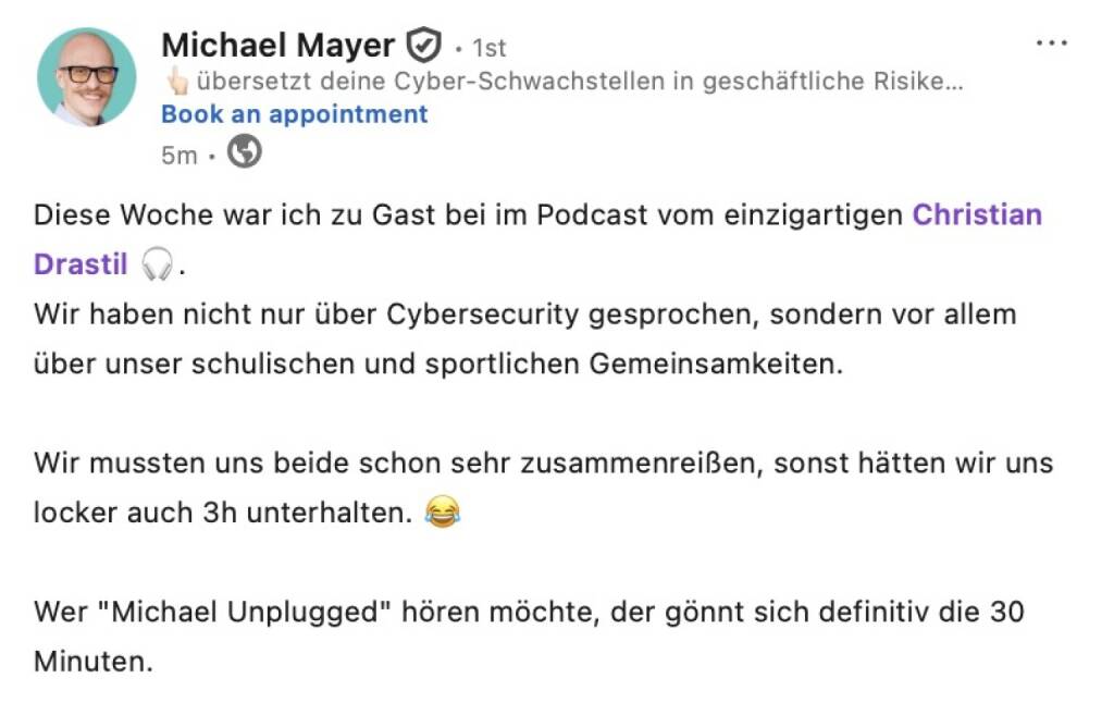 Bezogen auf https://audio-cd.at/page/podcast/8293/ Michael Mayer (14.01.2026) 