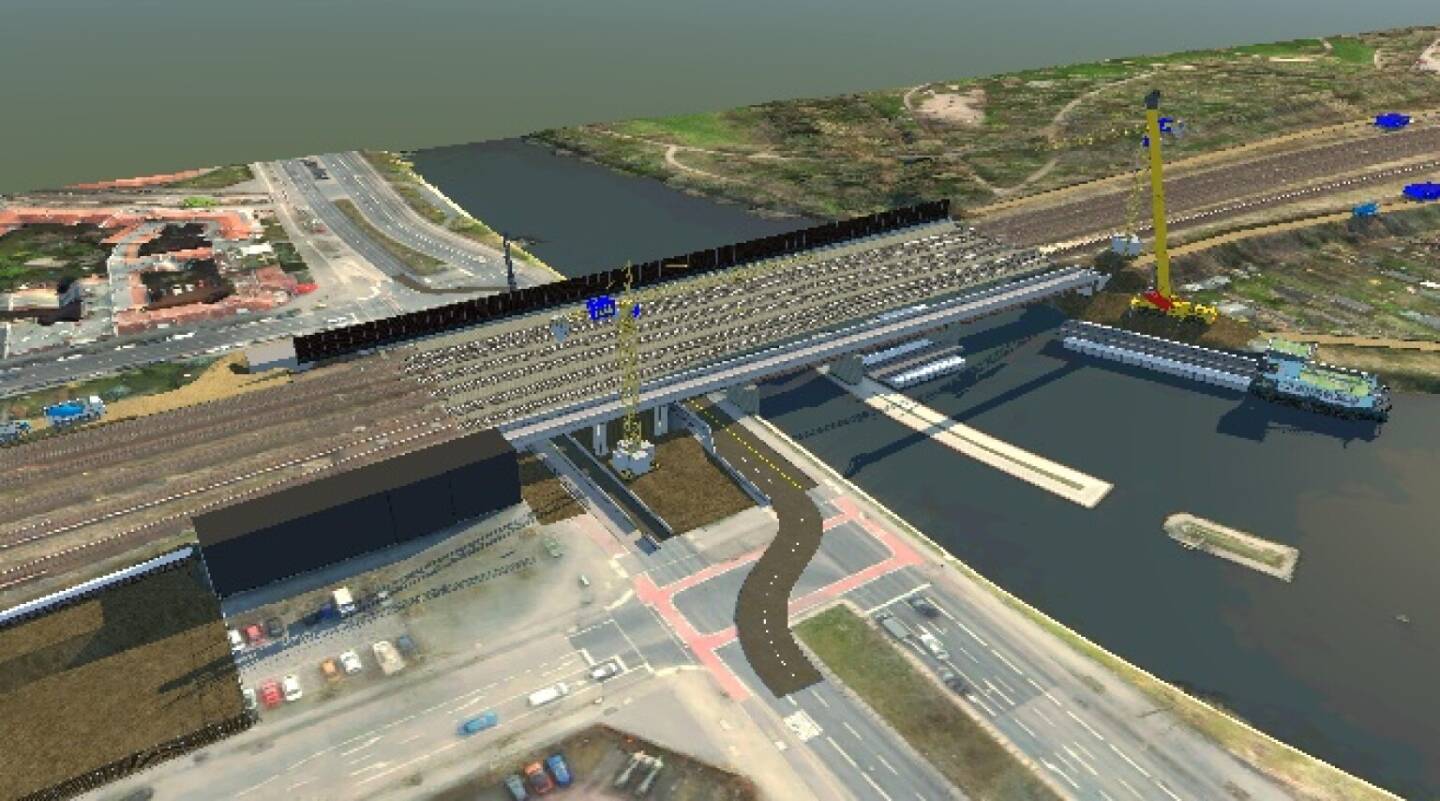 Auftrag für Porr: Die Siemensbahn, ein historisches Wahrzeichen der Berliner Verkehrsinfrastruktur, wird nach über 40 Jahren Stillstand reaktiviert. Die Arbeiten an denkmalgeschützten Bestandsbauwerken und entlang bestehender Gleisanlagen erfordern exakte Logistik und Koordination © DB InfraGO AG