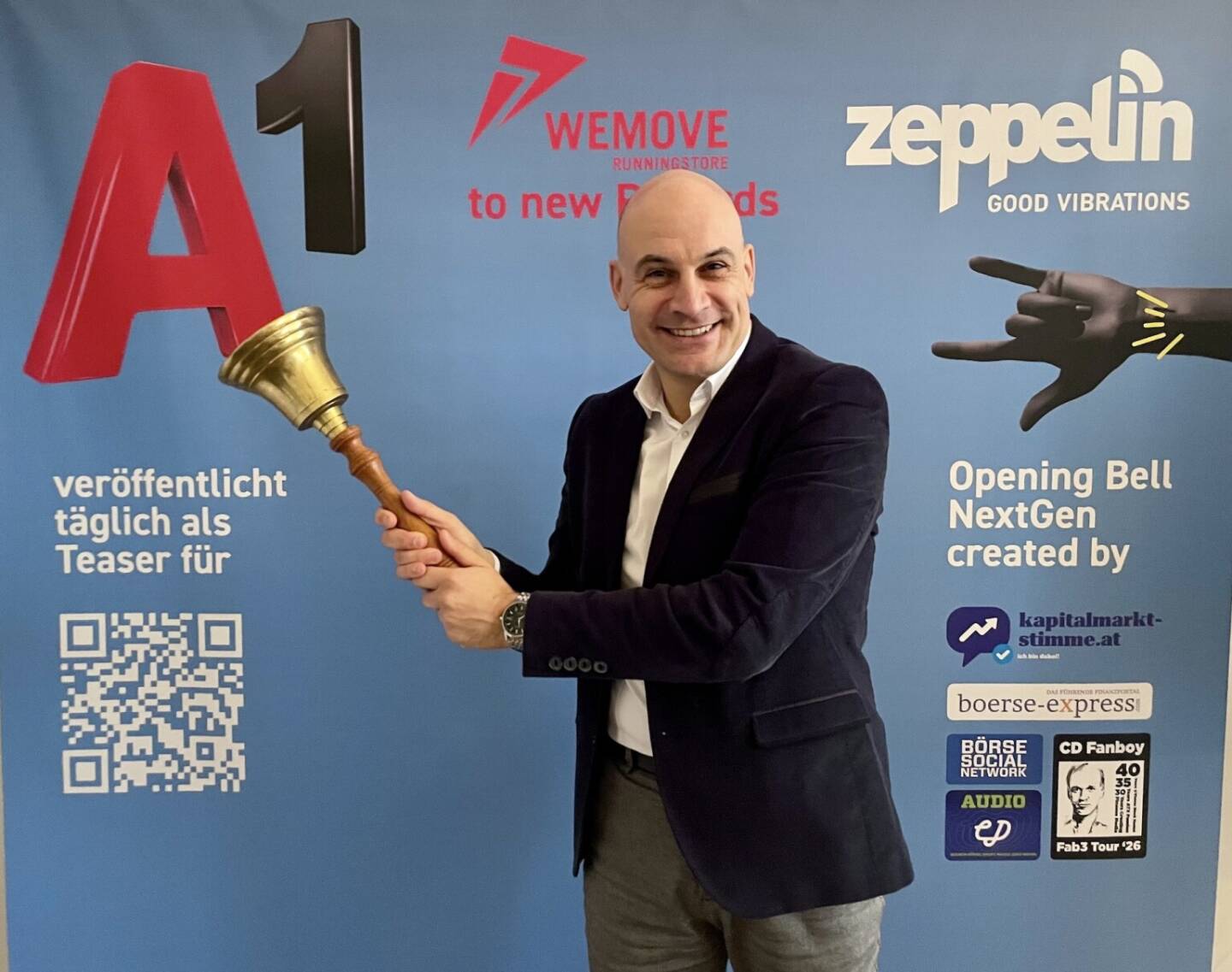 Roland Sinkovits l&auml;utet die Opening Bell f&uuml;r Donnerstag. Der Niederlassungsleiter &Ouml;sterreich bei Flossbach von Storch ist mit Topjobs in diversen KAGs und Aufgaben bei der &Ouml;VFA stets nahe am ATX drangewesen. Und heute gibt es vielleicht ein neues All-time-High einzul&auml;uten ...