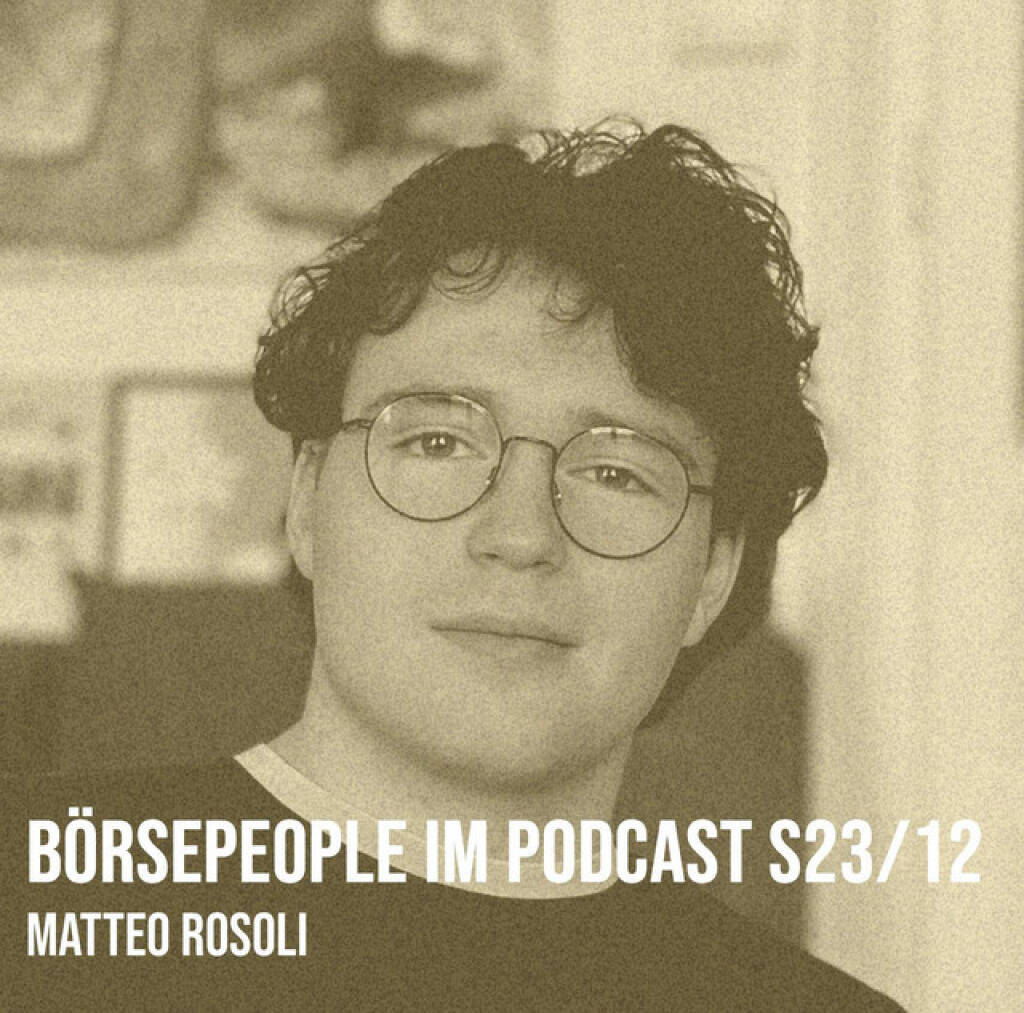 https://open.spotify.com/episode/752C3Fo6GZTDBZqRHphJSm
Börsepeople im Podcast S23/12: Matteo Rosoli - <p>Matteo Rosoli ist CEO & Co-Founder von Newsrooms, ich schweife mit dem Kampfsportler zunächst in Richtung BJJ (Brazilian Jiu Jitsu), Kung Fu und Kayfabe-Wrestling ab, hergeleitet haben wir das mit Matteos Web-Entwickler-Tätigkeit bei Fengbao noch während der Schulzeit, ebenfalls während der Schulzeit arbeitete er bei den IT-Services der Sozialversicherung mit. Und ebenfalls noch während der Schulzeit (rund um den Abschluss) wurde er mit seinem Kumpel Alexander Maitz von Trending Topics (Jakob Steinschaden) rekrutiert und die gemeinsame Newsrooms-Idee stand am Start. Das mittlerweile grosse Spektrum des Unternehmens, das mit Generative AI dafür sorgen will, dass Medien wieder Geld verdienen, gehen wir im Podcast durch. Und auf Basis von audio-cd.at-Podcasts wird es auch einen Showcase geben. Wir sprechen zudem über Hansi Hansmann, Philosophie,  Regulatorik als Wettbewerbsvorteil und einen Börsengang irgendwann mal.<br>
<br>
<br>
<a href=https://matteorosoli.at target=_blank>https://matteorosoli.at</a><br>
<br>
About: Die Serie Börsepeople des Podcasters Christian Drastil, der im Q4/24 in Frankfurt als Finfluencer & Finanznetworker #1 Austria ausgezeichnet wurde, findet im Rahmen von <a href=http://www.audio-cd.at target=_blank>http://www.audio-cd.at</a> und dem Podcast Audio-CD.at Indie Podcasts statt. Es handelt sich dabei um typische Personality- und Werdegang-Gespräche. Die Season 23 umfasst jahreszahlbezogen unter dem Motto „26 Börsepeople“ 26 Talks. Presenter der Season 23 ist die 3Banken Generali Investment Gesellschaft <a href=http://www.3bg.at target=_blank>http://www.3bg.at.</a> Welcher der meistgehörte Börsepeople Podcast ist, sieht man unter <a href=http://www.audio-cd.at/people target=_blank>http://www.audio-cd.at/people.</a> Der Zwischenstand des laufenden Rankings ist tagesaktuell um 12 Uhr aktualisiert.<br>
<br>
Bewertungen bei Apple (oder auch Spotify) machen mir Freude: <a href=http://www.audio-cd.at/spotify target=_blank>http://www.audio-cd.at/spotify</a> , <a href=http://www.audio-cd.at/apple target=_blank>http://www.audio-cd.at/apple</a> .<br>
</p> (09.02.2026) 