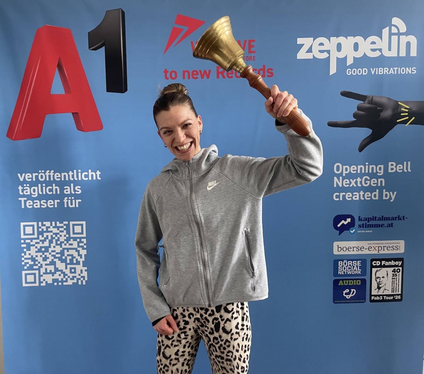 Daria Heisiph l&auml;utet die Opening Bell f&uuml;r Dienstag. Die Social Media Managerin und Podcasterin bei Sunrise Capital freut sich &uuml;ber die gute Performance des Standortfonds &Ouml;sterreich