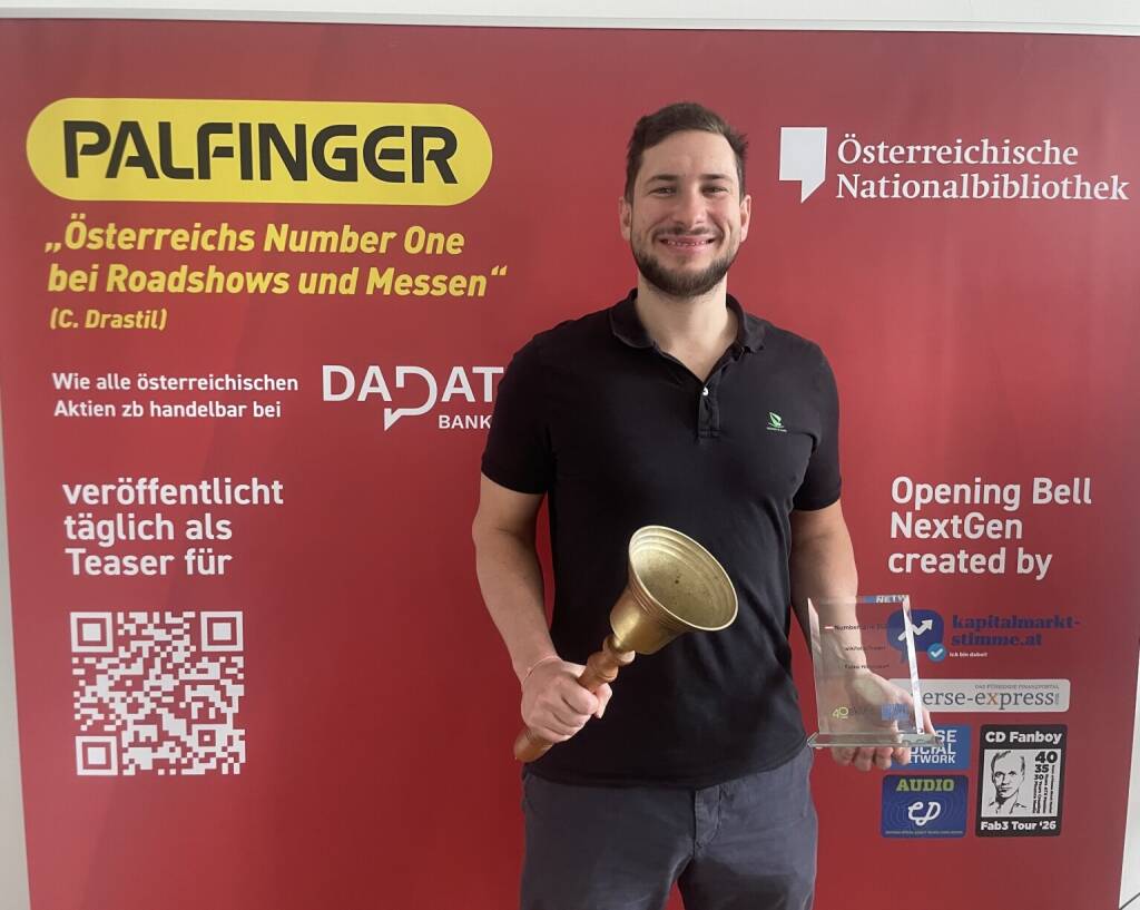 Daniel Hahn läutet die Opening Bell für Mittwoch. Der Key Account Manager von wikifolio spricht im Börsepeople-Podcast über Neuerungen auf der Plattform und den http://www.boersentag.at  (25.02.2026) 