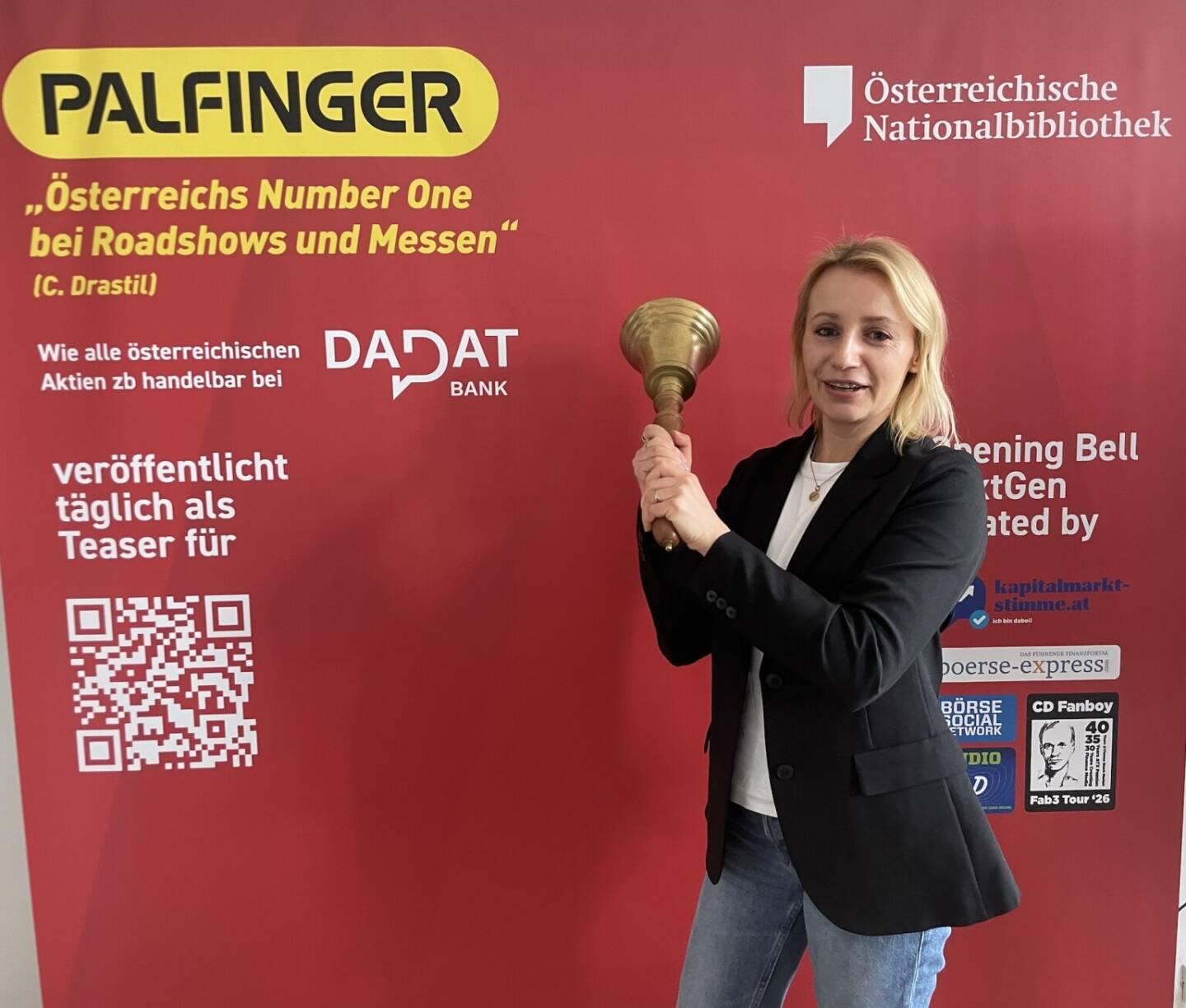 Elisabeth Oberndorfer l&auml;utet die Opening Bell f&uuml;r Freitag. Die Medienmacherin hat heute fr&uuml;h ihren w&ouml;chentlichen Smart Casual Newsletter verschickt, Anmeldelink newsletter.smartcasual.at