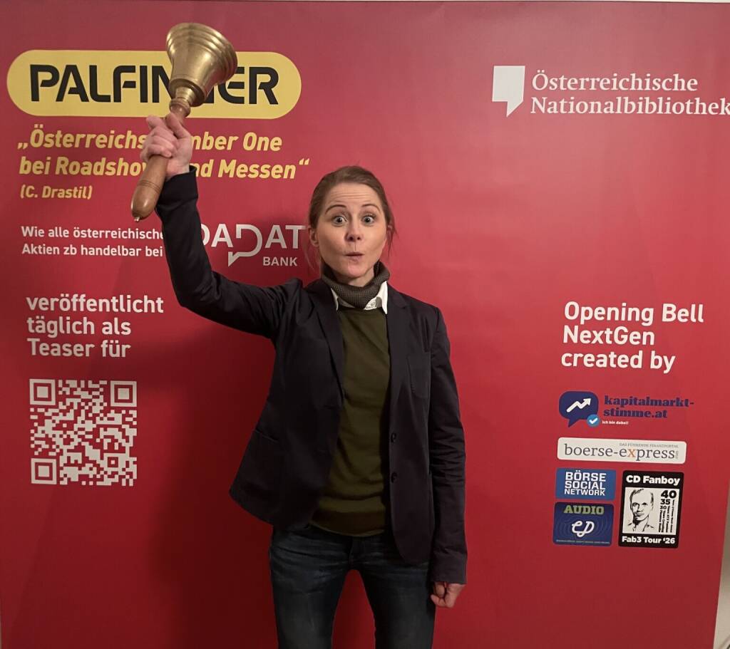 Johanna Hager läutet die Opening Bell für Donnerstag. Die leitende Innenpolitik-Redakteurin des Kurier liefert morgen in der Börsepeople Serie Teil 2 einer zweiteiligen Deadline (12.03.2026) 