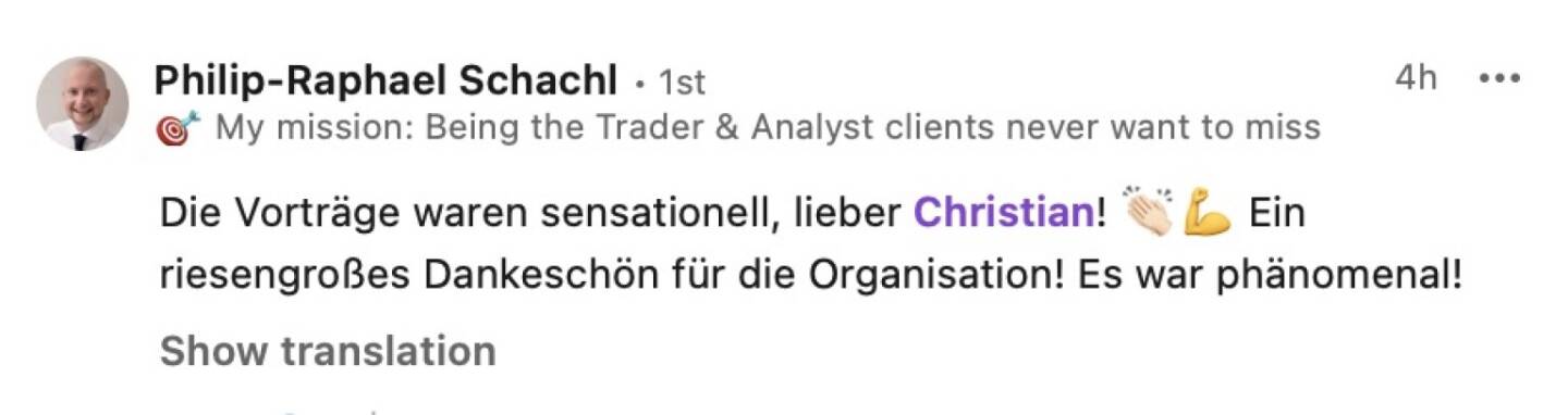 Bezogen auf den 2. &Ouml;sterreichischen Aktientag, vgl. http://www.kapitalmarkt-stimme.at 