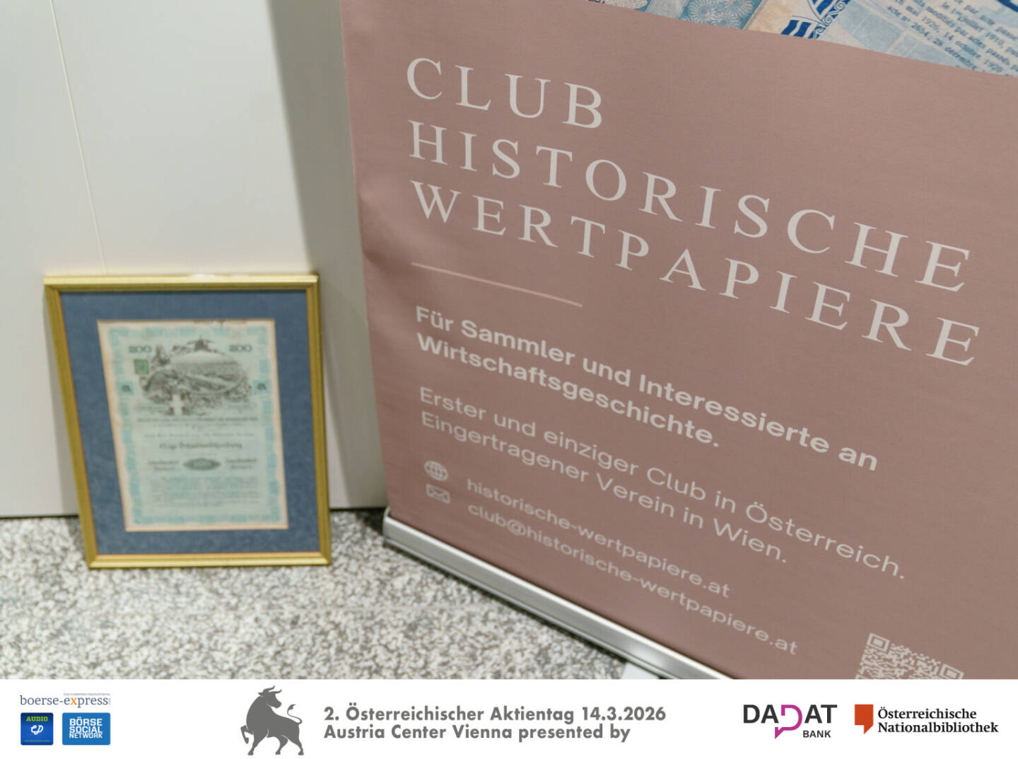 Historische Wertpapiere, Bild: Martina Draper f&uuml;r kapitalmarkt-stimme.at 