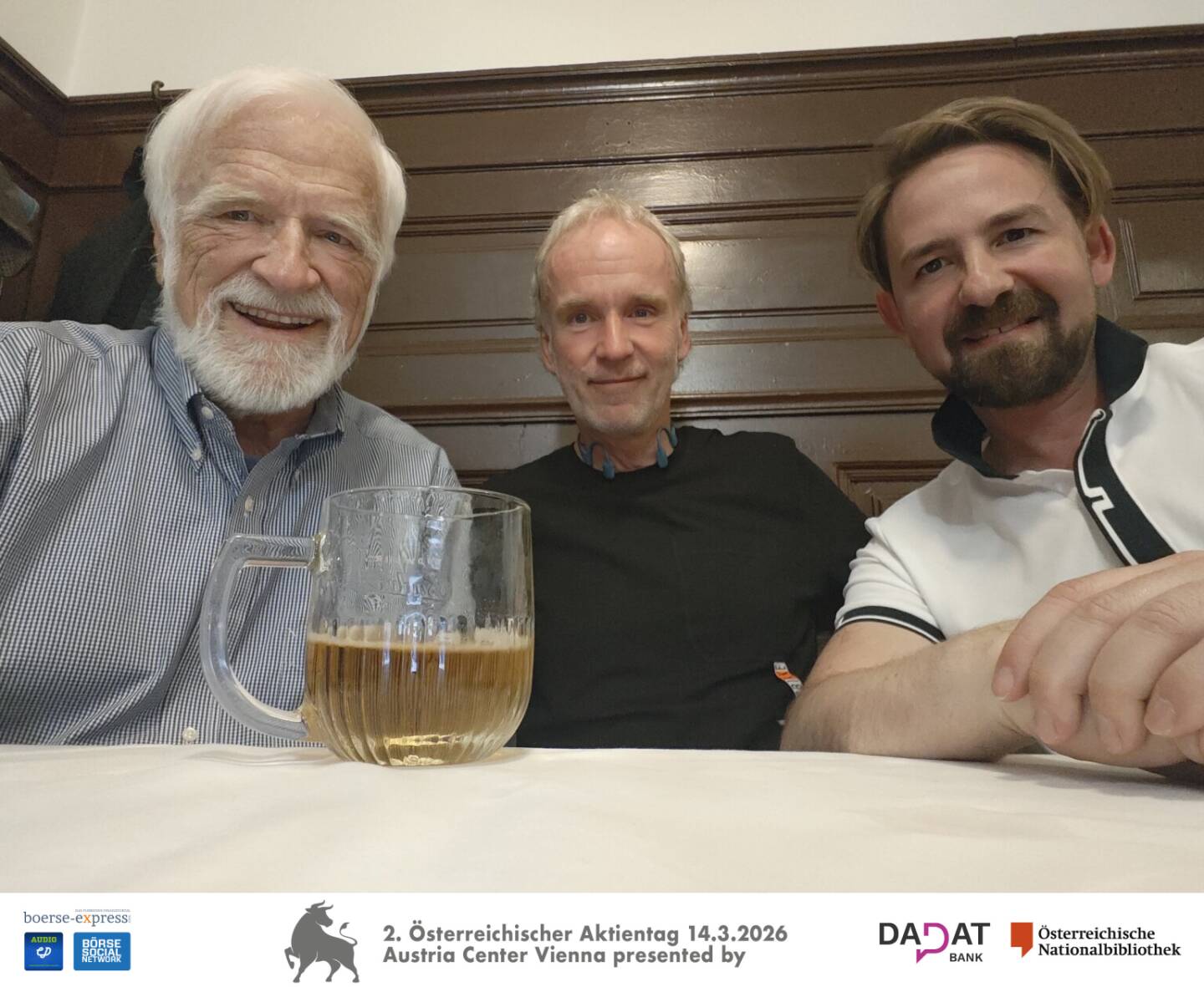 Heiko Thieme, Christian Drastil und Ritschy Dobetsberger beim wikifolio-Vorgespr&auml;ch