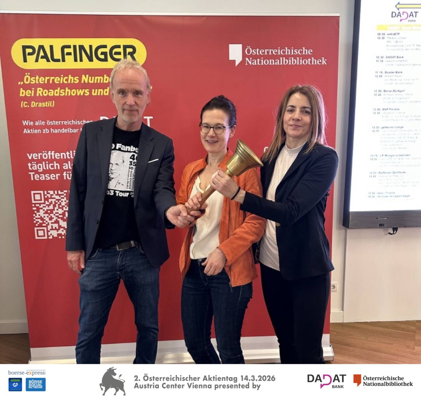Bettina Schragl, Christine Petzwinkler und Christian Drastil