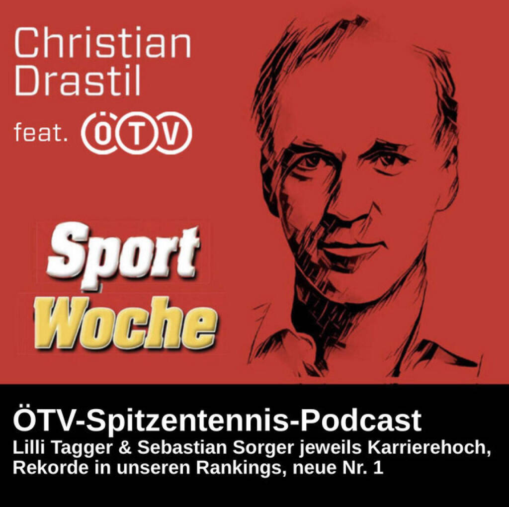 https://open.spotify.com/episode/3AevenYDKXnVIUhEUksWqK
SportWoche ÖTV-Spitzentennis Podcast: Lilli Tagger und Sebastian Sorger jeweils Karrierehoch, Rekorde in unseren Rankings, neue Nr. 1 - <p>Weitere neue 2026er-Rekorde in unseren Platzziffer- und Punkte-Rankings von mumak.me. Lilli Tagger ist nach dem Sieg gegen Ella Seidel und dem neuen Karrierehoch win2day-Spielerin der Woche. Auch Sebastian Sorger hat eine Karrierehoch geschafft und insgesamt haben wir im WTA/ATP-übergreifenden Ranking eine neue Nr. 1. <br>
<br>
SportWoche ÖTV-Ö Top10: Julia Grabher, Sinja Kraus, Anastasia Potapova und Lili Tagger (alphabetische Reihenfolge) bei den Damen sowie Sandro Kopp, Filip Misolic, Lukas Neumayer, Sebastian Ofner, Jurij Rodionov und Joel Schwärzler bei den Herren sind WTA/ATP-übergreifend die Top10 aktuell. In welcher Reihenfolge, das wird im Podcast verraten. <br>
<br>
<a href=https://mumak.me target=_blank>https://mumak.me</a><br>
<a href=https://www.win2day.at target=_blank>https://www.win2day.at</a><br>
<br>
<a href=https://www.audio-cd.at/oetv-spitzentennis target=_blank>https://www.audio-cd.at/oetv-spitzentennis</a><br>
<a href=http://www.sportgeschichte.at/oetv target=_blank>http://www.sportgeschichte.at/oetv</a><br>
Inside In, der ÖTV-Podcast: <a href=https://open.spotify.com/show/7KNsgeD8XyXTsAgCFKfI7Y target=_blank>https://open.spotify.com/show/7KNsgeD8XyXTsAgCFKfI7Y</a> <br>
<a href=https://www.oetv.at target=_blank>https://www.oetv.at</a><br>
Quelle Rankings: Live-Rankings von live-tennis.eu<br>
<br>
Die Marke, Patent, Rechte und das Archiv der SportWoche wurden 2017 von Christian Drastil Comm. erworben, Mehr unter <a href=http://www.sportgeschichte.at target=_blank>http://www.sportgeschichte.at</a> . Der neue SportWoche Podcast ist eingebettet in „ Wiener Börse, Sport, Musik (und mehr)“ auf <a href=http://www.audio-cd.at target=_blank>http://www.audio-cd.at</a>  und erscheint, wie es in Name SportWoche auch drinsteckt, wöchentlich. Bewertungen bei Spotify oder Apple machen mir Freude: <a href=http://www.audio-cd.at/spotify target=_blank>http://www.audio-cd.at/spotify</a> , <a href=http://www.audio-cd.at/apple target=_blank>http://www.audio-cd.at/apple</a> . </p> (21.03.2026) 