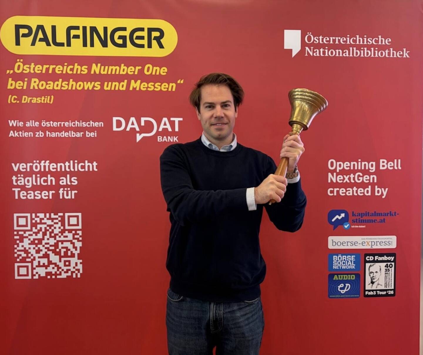 Christoph Rainer l&auml;utet die Opening Bell f&uuml;r Freitag. Der IR-Chef der UBM konnte den Turnaround beim Vorsteuerergebnis kommunizieren