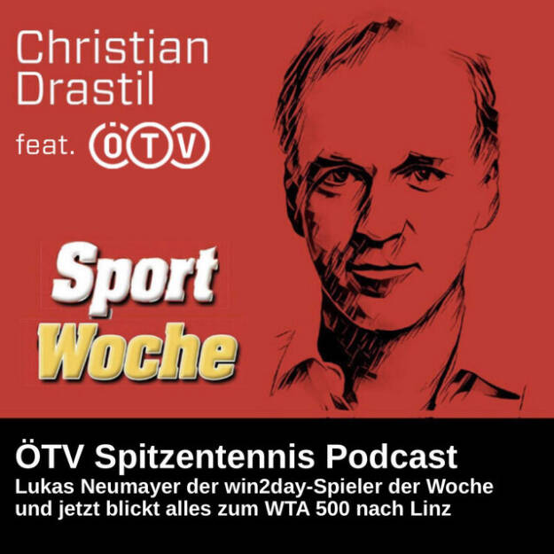 https://open.spotify.com/episode/1GtcJj2FyQOpxSEJv1eps8
SportWoche ÖTV-Spitzentennis Podcast: Lukas Neumayer win2day-Spieler der Woche und jetzt blickt alles zum WTA 500 nach Linz - <p>Knapp unter den 2026er-Rekorden in unseren Platzziffer- und Punkte-Rankings von mumak.me endete Woche 12. Dafür sorgte der  win2day-Spieler der Woche: Lukas Neumayer hat das ATP-Challenger-Turnier im italienischen Barletta gewonnen und sich damit wieder unter die besten 200 Profis der Welt gespielt. Auch in den jeweiligen Races sind jetzt 4 ÖTV-Damen und auch 4 ÖTV-Herren in den Top200.<br>
<br>
SportWoche ÖTV-Ö Top10: Julia Grabher, Sinja Kraus, Anastasia Potapova und Lili Tagger (alphabetische Reihenfolge) bei den Damen sowie Sandro Kopp, Filip Misolic, Lukas Neumayer, Sebastian Ofner, Jurij Rodionov und Joel Schwärzler bei den Herren sind WTA/ATP-übergreifend die Top10 aktuell. In welcher Reihenfolge, das wird im Podcast verraten. <br>
<br>
<a href=https://mumak.me target=_blank>https://mumak.me</a><br>
<a href=https://www.win2day.at target=_blank>https://www.win2day.at</a><br>
<br>
<a href=https://www.audio-cd.at/oetv-spitzentennis target=_blank>https://www.audio-cd.at/oetv-spitzentennis</a><br>
<a href=http://www.sportgeschichte.at/oetv target=_blank>http://www.sportgeschichte.at/oetv</a><br>
Inside In, der ÖTV-Podcast: <a href=https://open.spotify.com/show/7KNsgeD8XyXTsAgCFKfI7Y target=_blank>https://open.spotify.com/show/7KNsgeD8XyXTsAgCFKfI7Y</a> <br>
<a href=https://www.oetv.at target=_blank>https://www.oetv.at</a><br>
Quelle Rankings: Live-Rankings von live-tennis.eu<br>
<br>
Die Marke, Patent, Rechte und das Archiv der SportWoche wurden 2017 von Christian Drastil Comm. erworben, Mehr unter <a href=http://www.sportgeschichte.at target=_blank>http://www.sportgeschichte.at</a> . Der neue SportWoche Podcast ist eingebettet in „ Wiener Börse, Sport, Musik (und mehr)“ auf <a href=http://www.audio-cd.at target=_blank>http://www.audio-cd.at</a>  und erscheint, wie es in Name SportWoche auch drinsteckt, wöchentlich. Bewertungen bei Spotify oder Apple machen mir Freude: <a href=http://www.audio-cd.at/spotify target=_blank>http://www.audio-cd.at/spotify</a> , <a href=http://www.audio-cd.at/apple target=_blank>http://www.audio-cd.at/apple</a> . </p> (06.04.2026) 