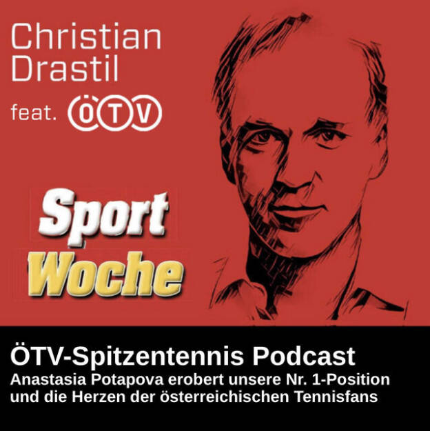 https://open.spotify.com/episode/4r0vasFBrDbyFxIDcmP0aQ
SportWoche ÖTV-Spitzentennis Podcast: Anastasia Potapova erobert unsere Nr. 1-Position und die Herzen der österreichischen Tennisfans - <p>Woche 15 brachte neue 2026er-Rekorde in unseren Platzziffer- und Punkte-Rankings von mumak.me, die win2day-Spielerin der Woche wurde Anastasia Potapova. Die Neo-Österreicherin kämpfte sich als erste Österreicherin seit 29 Jahren bis ins Finale des WTA-500-Heimturniers in Linz. Sie eroberte auch die Herzen der Fans und stieg in allen Rankings markant auf. New Career Highs gibt es für Lilli Tagger und Joel Schwärzler. Und auch sonst viel Lässiges in dieser Woche. <br>
<br>
SportWoche ÖTV-Ö Top10: Julia Grabher, Sinja Kraus, Anastasia Potapova und Lili Tagger (alphabetische Reihenfolge) bei den Damen sowie Sandro Kopp, Filip Misolic, Lukas Neumayer, Sebastian Ofner, Jurij Rodionov und Joel Schwärzler bei den Herren sind WTA/ATP-übergreifend die Top10 aktuell. In welcher Reihenfolge, das wird im Podcast verraten. <br>
<br>
<a href=https://mumak.me target=_blank>https://mumak.me</a><br>
<a href=https://www.win2day.at target=_blank>https://www.win2day.at</a><br>
<br>
<a href=https://www.audio-cd.at/oetv-spitzentennis target=_blank>https://www.audio-cd.at/oetv-spitzentennis</a><br>
<a href=http://www.sportgeschichte.at/oetv target=_blank>http://www.sportgeschichte.at/oetv</a><br>
Inside In, der ÖTV-Podcast: <a href=https://open.spotify.com/show/7KNsgeD8XyXTsAgCFKfI7Y target=_blank>https://open.spotify.com/show/7KNsgeD8XyXTsAgCFKfI7Y</a> <br>
<a href=https://www.oetv.at target=_blank>https://www.oetv.at</a><br>
Quelle Rankings: Live-Rankings von live-tennis.eu<br>
<br>
Die Marke, Patent, Rechte und das Archiv der SportWoche wurden 2017 von Christian Drastil Comm. erworben, Mehr unter <a href=http://www.sportgeschichte.at target=_blank>http://www.sportgeschichte.at</a> . Der neue SportWoche Podcast ist eingebettet in „ Wiener Börse, Sport, Musik (und mehr)“ auf <a href=http://www.audio-cd.at target=_blank>http://www.audio-cd.at</a>  und erscheint, wie es in Name SportWoche auch drinsteckt, wöchentlich. Bewertungen bei Spotify oder Apple machen mir Freude: <a href=http://www.audio-cd.at/spotify target=_blank>http://www.audio-cd.at/spotify</a> , <a href=http://www.audio-cd.at/apple target=_blank>http://www.audio-cd.at/apple</a> . </p> (13.04.2026) 