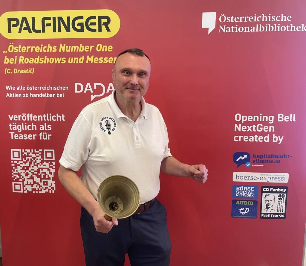 Peter Heinrich läutet die Opening Bell für Mittwoch. Sein Team arbeitet gerade an einem Hörbuch des Bestsellers von Heiko Thieme (22.04.2026) 