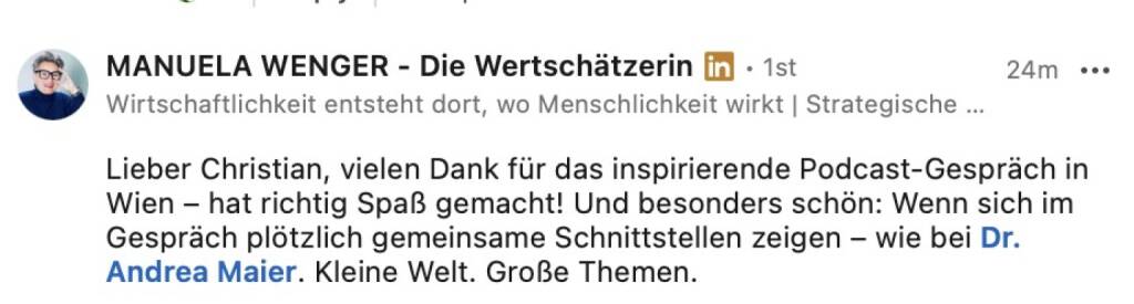 bezogen auf https://audio-cd.at/page/podcast/8639/ Manuela Wenger (27.04.2026) 