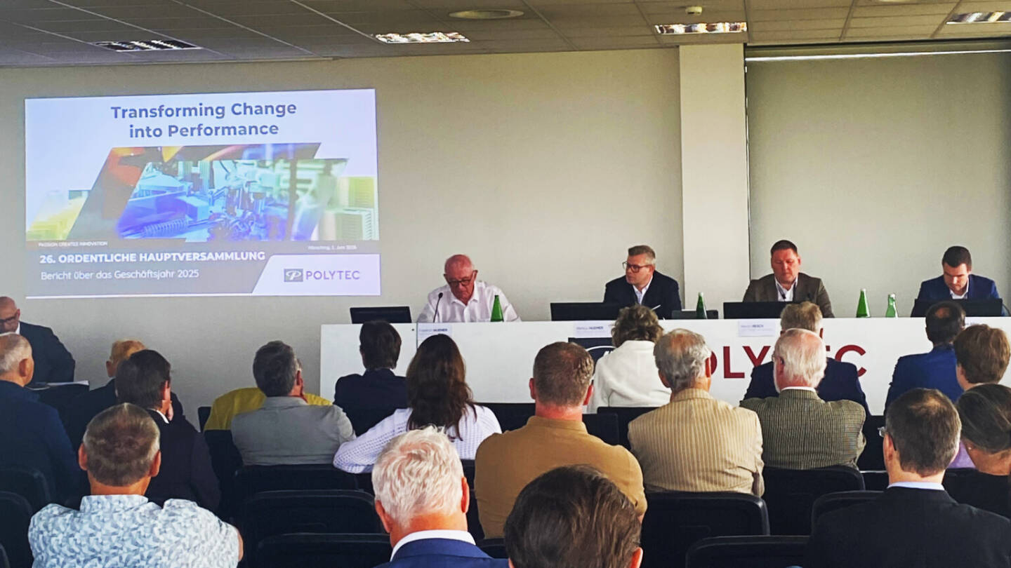 Polytec-Hauptversammlung am 2. Juni 2026 in H&ouml;rsching. Foto: beigestellt