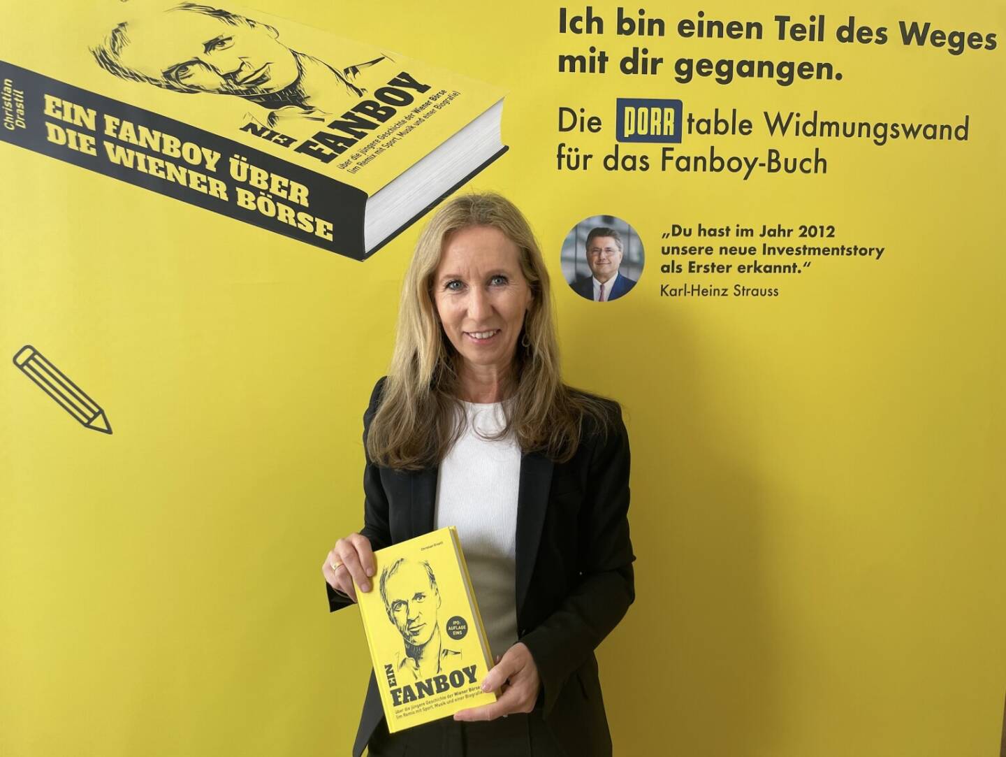 Ute Greutter mit dem Fanboy-Buch