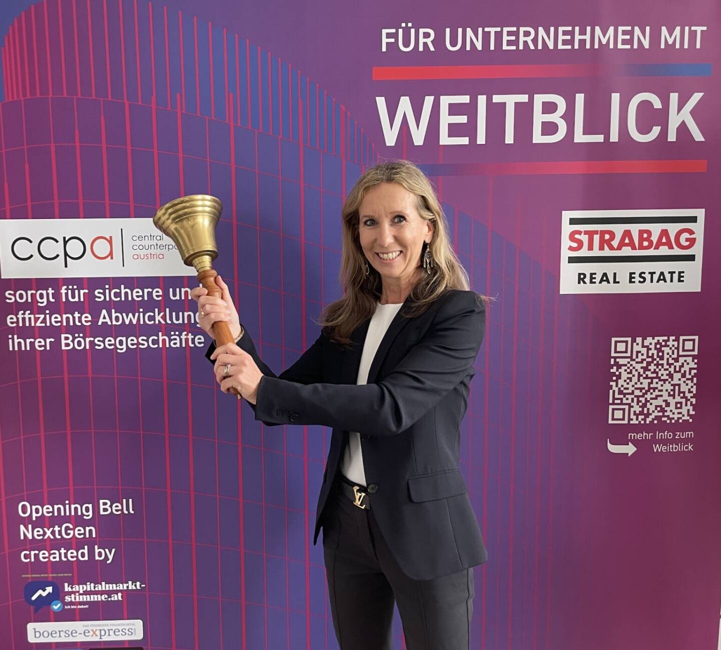 Ute Greutter l&auml;utet die Opening Bell f&uuml;r Donnerstag. Ihre UKcom Finance w&auml;chst weiter als Boutique f&uuml;r IR- und IPO-Beratung erg&auml;nzt um Financial Literacy