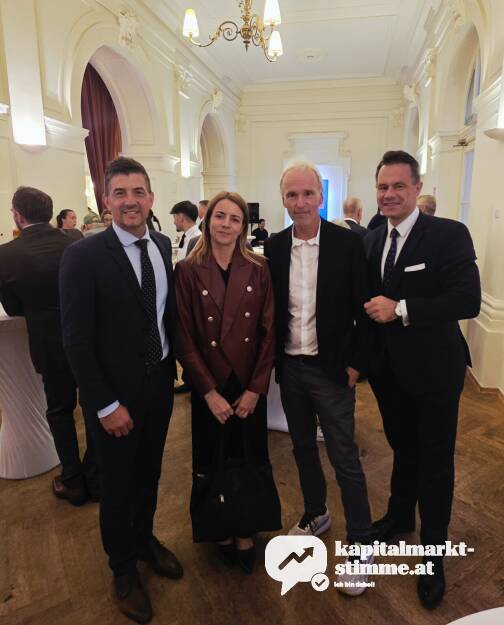 Mit den Börsechefs Marko Bombac (Laibach) und Wien (Christoph Boschan) und Christine Petzwinkler (12.06.2026) 