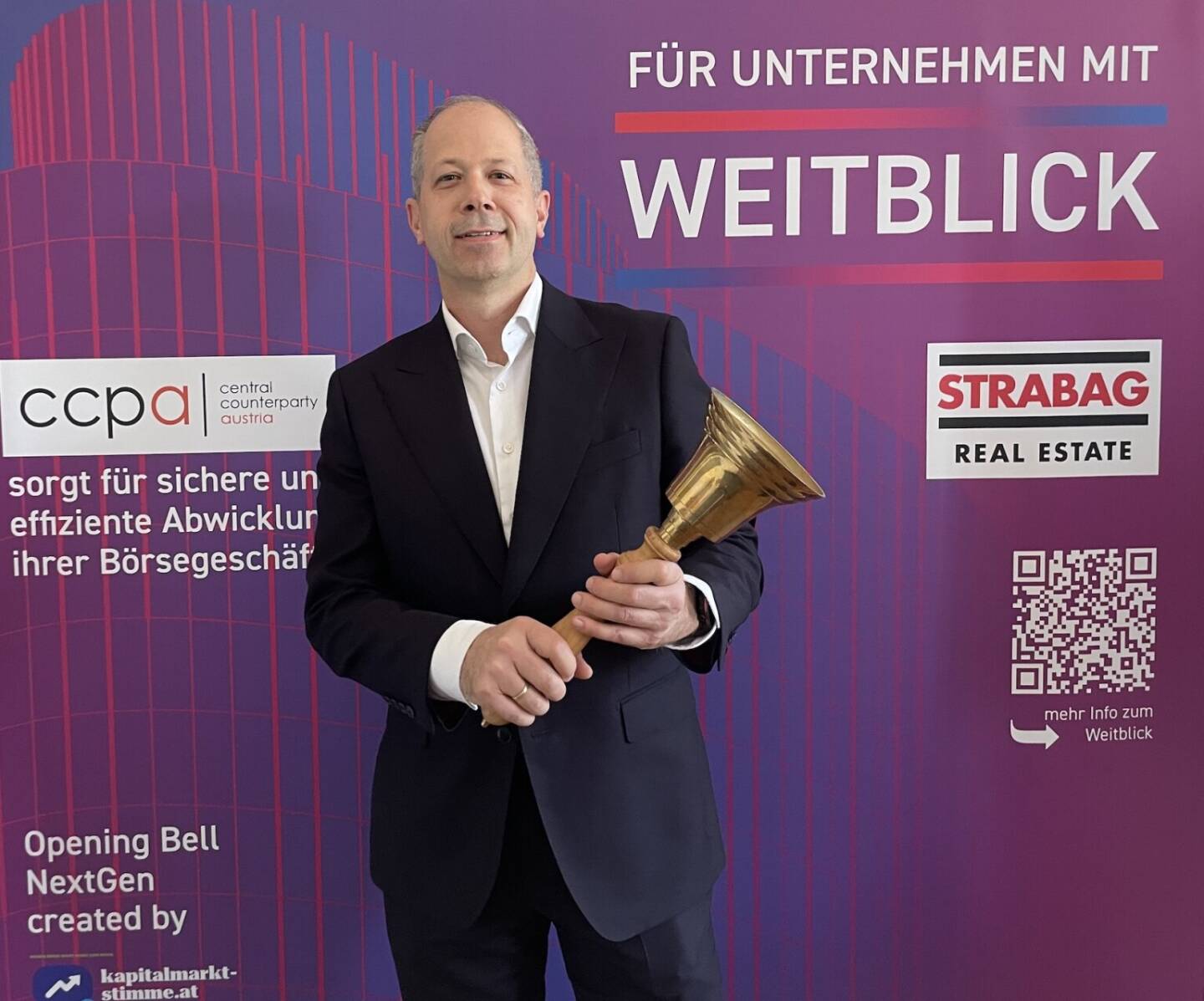 Ronald Nemec l&auml;utet die Opening Bell f&uuml;r Freitag. Als Head Group Equity Trading & Structuring bei der Erste Group freut er sich nat&uuml;rlich &uuml;ber die besonders sch&ouml;ne ATX-Bewegung heute
