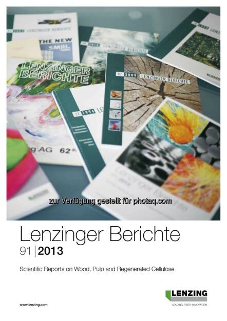 60 Jahre Lenzinger Berichte – ein Aushängeschild der Lenzinger Innovation feiert Geburtstag. Die Lenzinger Berichte sind die weltweit einzige Firmenpublikation, die in den „Chemical Abstracts“ (dem weltweit wichtigsten Auswertungsdienst für Originalquellen der Chemieliteratur) gelistet ist (c) Lenzing (18.09.2013) 