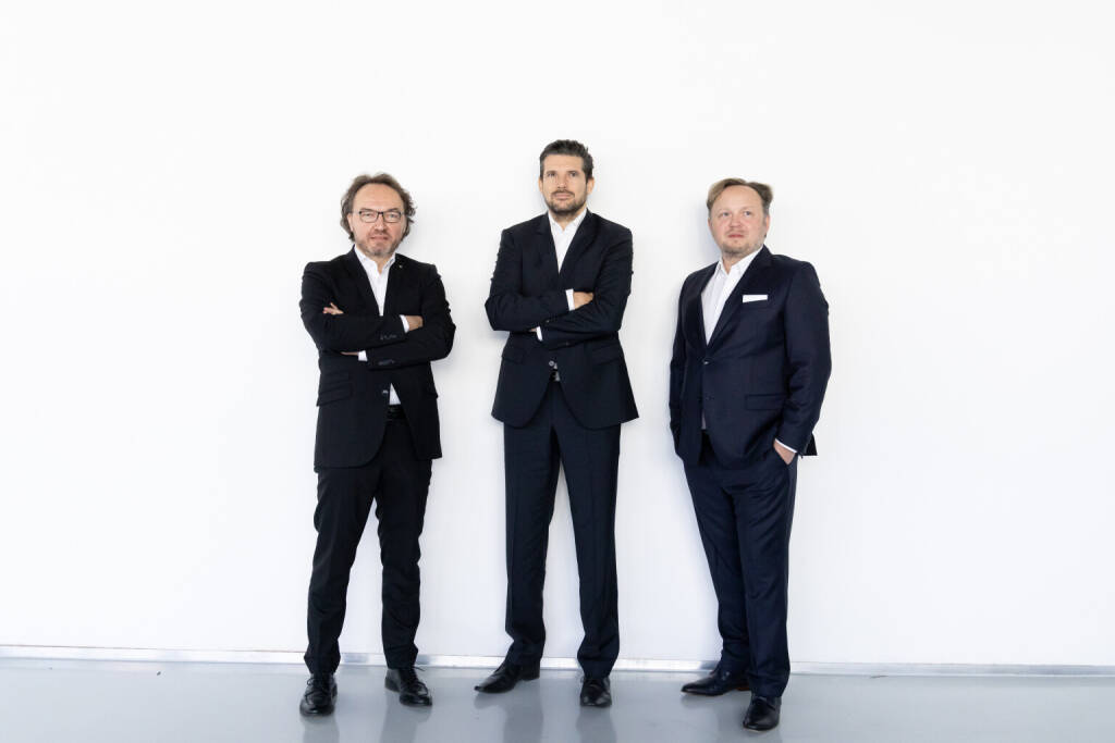 Emerald Horizon Management, DI Dr. Mario J. Müller (Vice President R&D), MMag. Philipp Pölzl (Vice President Operations), Florian Wagner (CEO), © Wolf, &copy; Aussender (22.06.2026) 