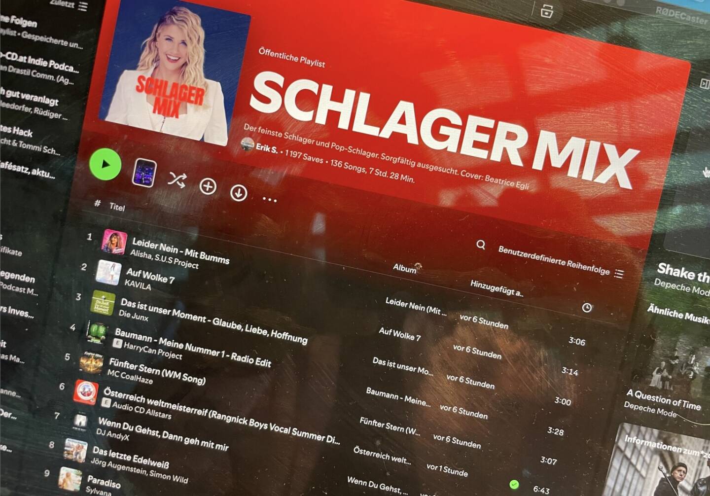 Unser WM-Song &Ouml;sterreich weltmeisterreif auf einer grossen Playlist auf Spotify