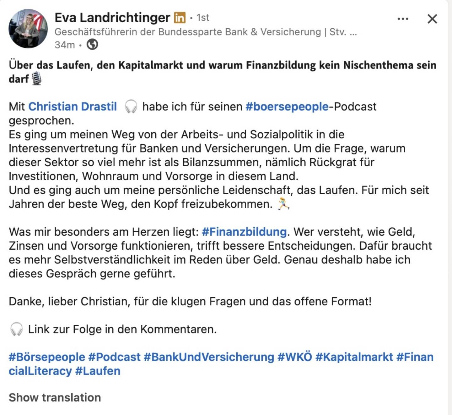 bezogen auf Eva Landrichtinger https://audio-cd.at/page/podcast/8868