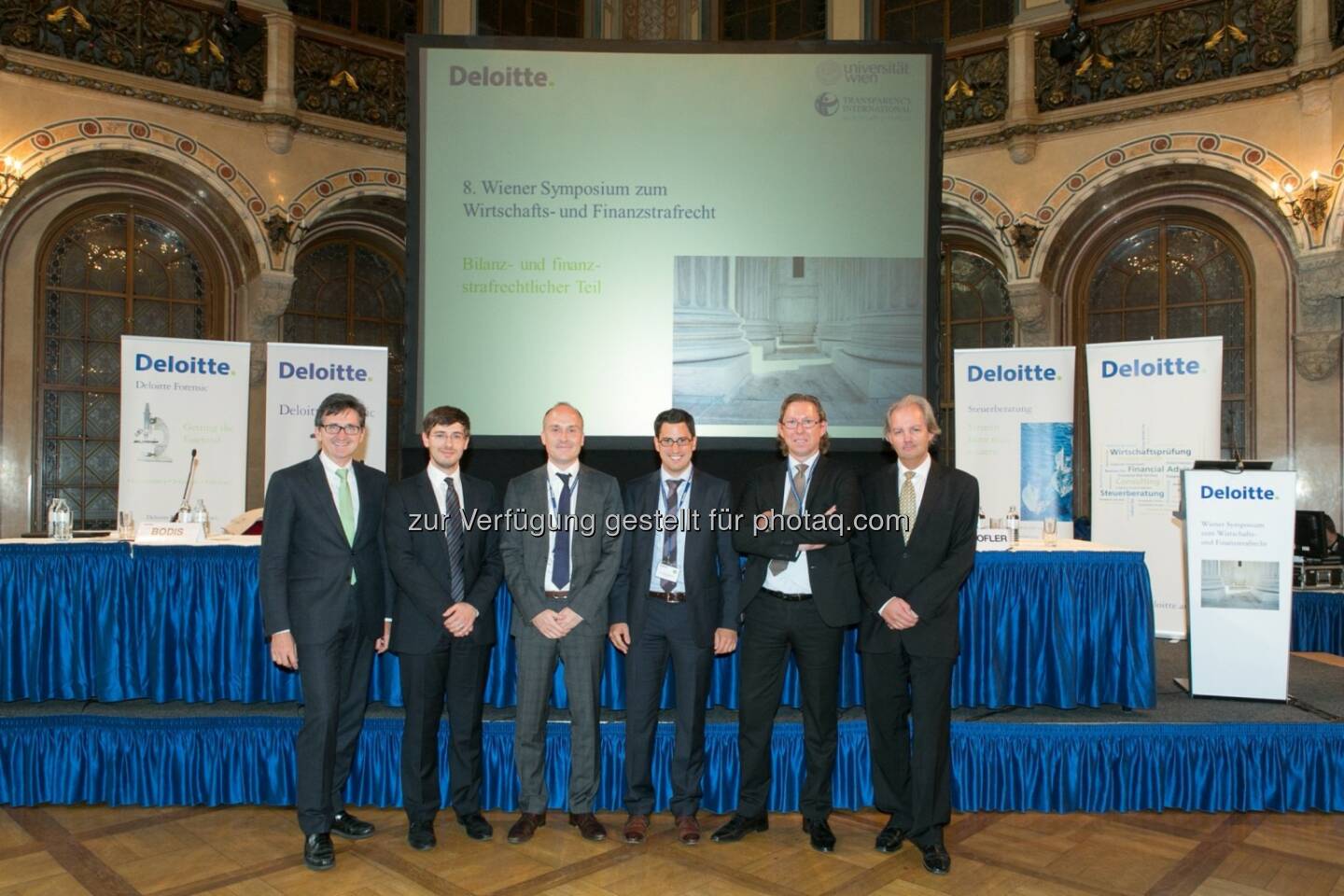 8. Wiener Symposium zum Wirtschafts- und Finanzstrafrecht: Bernhard Gröhs, LL.M., Deloitte Österreich, Andrei Bodis, Bundesministerium für Finanzen, Alexander Lang, Partner Deloitte Österreich,Christian Wilplinger, Senior Manager Deloitte Österreich, Stephan Kaufmann, First Family Estate Planning, Thomas Lungkofler, First Advisory Group