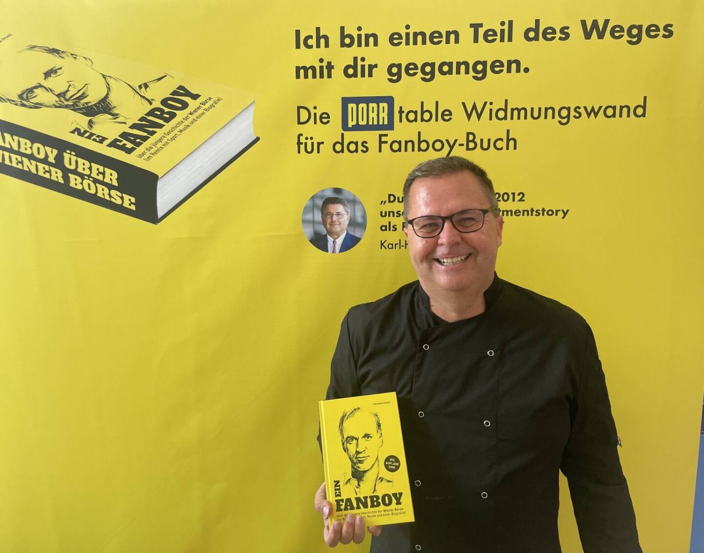 Gerhard Rauscher mit dem Fanboy-Buch