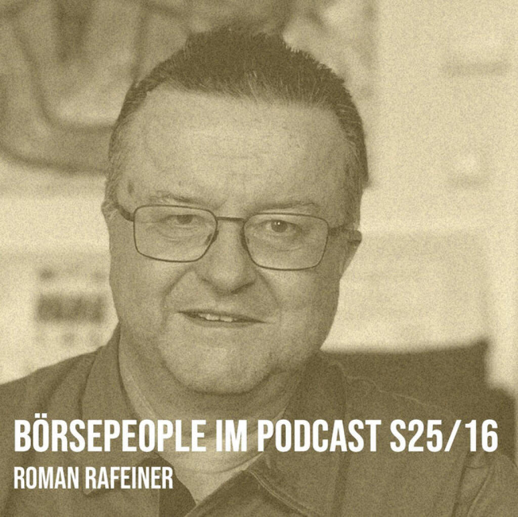 https://open.spotify.com/episode/3R91Z4j2Yb1CvNgRNkRw5F
Börsepeople im Podcast S25/16: Roman Rafeiner - <p>Roman Rafeiner ist seit mehr als vier Jahrzehnten Beobachter und Player am Wiener Kapitalmarkt, dies als Mitarbeiter österreichischer Grossbanken. Wir starten in der Giro und wechseln zur Ersten, aber nicht im Zuge des Mergers, sondern schon vorher. Wir sprechen über Jim Rogers, Mike Lielacher, unsere Zusammenarbeit,  9/11, Lehman, Covid, Aktien, Anleihen, Optionen und vieles mehr. Aber auch über tolle KollegInnen, schöne Dienstreisen und persönliche Beratung. Kritik bekam ich vom grossen Sportfan wegen Erwähnung einer legendären Rapid-Niederlage und meiner Abschiedsfloskel. Und als grosser Mathematikfan hab ich etwas dazugelernt. Danke, Roman, für gute Zusammenarbeit früher und den guten Talk für den Podcast. <br>
<br>
About: Die Serie Börsepeople des Podcasters Christian Drastil, der im Q4/24 in Frankfurt als Finfluencer & Finanznetworker #1 Austria ausgezeichnet wurde, findet im Rahmen von <a href=http://www.audio-cd.at target=_blank>http://www.audio-cd.at</a> und dem Podcast Audio-CD.at Indie Podcasts statt. Es handelt sich dabei um typische Personality- und Werdegang-Gespräche. Die Anniversary Season 25 wird nach davor 24 Seasons mit fixen Presentern und insgesamt 574 Folgen (seit 2022 jeden Montag, Mittwoch und Freitag) nun für eine Freestyle-Phase ohne fixe Sendetermine sorgen, die bis Ende Sommer dauert. Als Nebeneffekt soll die Logistik rund um Drastils Fanboy-Buch, vgl. <a href=http://www.christian-drastil.com target=_blank>http://www.christian-drastil.com</a> , erleichtert werden. Welcher der meistgehörte Börsepeople Podcast ist, sieht man unter <a href=http://www.audio-cd.at/people target=_blank>http://www.audio-cd.at/people.</a> Der Zwischenstand des laufenden Rankings ist tagesaktuell um 12 Uhr aktualisiert.<br>
<br>
Bewertungen bei Apple (oder auch Spotify) machen mir Freude: <a href=http://www.audio-cd.at/spotify target=_blank>http://www.audio-cd.at/spotify</a> , <a href=http://www.audio-cd.at/apple target=_blank>http://www.audio-cd.at/apple</a> .<br>
</p> (24.07.2026) 