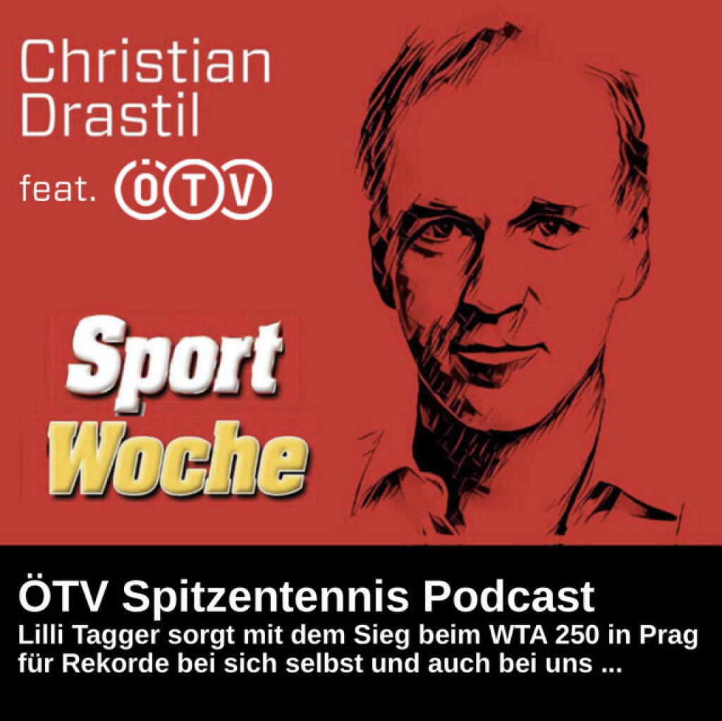 https://open.spotify.com/episode/2bETdciQzOwCWvuB3lrqjI
SportWoche ÖTV-Spitzentennis Podcast: Lilli Tagger sorgt mit dem Sieg beim WTA 250 in Prag für Rekorde bei sich, ÖTV und bei uns ... - <p>Woche 30/2026 wird Lilli Tagger so schnell nicht vergessen. Die 18jährige hat in Prag ihren ersten WTA-Titel erobert. Nach ihrem beeindruckenden Halbfinalsieg über die zweifache Grand-Slam-Siegerin Barbora Krejciková gewann sie das Finale gegen Daria Snigur (WTA 54). Sie ist nun die Jüngste unter den Top50 der WTA-Rangliste, schaffte zudem den 25. Ö-Erfolg auf WTA-Ebene. Der ÖTV hat die Gewinnerinnen der bisher 24 Titel recherchiert. Ach ja: Einen neuen Punkterekord haben wir in dieser Podcast-Rechnung auch. <br>
<br>
SportWoche ÖTV-Ö Top10 seit Jänner unverändert zusammengesetzt: Julia Grabher, Sinja Kraus, Anastasia Potapova und Lilli Tagger (alphabetische Reihenfolge) bei den Damen sowie Sandro Kopp, Filip Misolic, Lukas Neumayer, Sebastian Ofner, Jurij Rodionov und Joel Schwärzler bei den Herren sind WTA/ATP-übergreifend die Top10 aktuell. In welcher Reihenfolge, das wird im Podcast verraten. <br>
<br>
<a href=https://mumak.me target=_blank>https://mumak.me</a><br>
<a href=https://www.win2day.at target=_blank>https://www.win2day.at</a><br>
<br>
<a href=https://www.audio-cd.at/oetv-spitzentennis target=_blank>https://www.audio-cd.at/oetv-spitzentennis</a><br>
<a href=http://www.sportgeschichte.at/oetv target=_blank>http://www.sportgeschichte.at/oetv</a><br>
Inside In, der ÖTV-Podcast: <a href=https://open.spotify.com/show/7KNsgeD8XyXTsAgCFKfI7Y target=_blank>https://open.spotify.com/show/7KNsgeD8XyXTsAgCFKfI7Y</a> <br>
<a href=https://www.oetv.at target=_blank>https://www.oetv.at</a><br>
Quelle Rankings: Live-Rankings von live-tennis.eu<br>
<br>
Die Marke, Patent, Rechte und das Archiv der SportWoche wurden 2017 von Christian Drastil Comm. erworben, Mehr unter <a href=http://www.sportgeschichte.at target=_blank>http://www.sportgeschichte.at</a> . Der neue SportWoche Podcast ist eingebettet in „ Wiener Börse, Sport, Musik (und mehr)“ auf <a href=http://www.audio-cd.at target=_blank>http://www.audio-cd.at</a>  und erscheint, wie es in Name SportWoche auch drinsteckt, wöchentlich. Bewertungen bei Spotify oder Apple machen mir Freude: <a href=http://www.audio-cd.at/spotify target=_blank>http://www.audio-cd.at/spotify</a> , <a href=http://www.audio-cd.at/apple target=_blank>http://www.audio-cd.at/apple</a> . </p> (28.07.2026) 