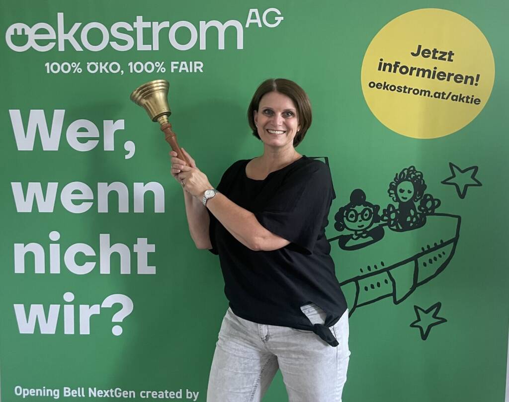Bettina Zeman läutet die Opening Bell für Montag. Mit dem Exportfinanzierungsteam der OeKB unterstützt sie exportorientierte Unternehmen, auch aus dem börsenotierten Bereich, bei ihrem Finanzierungsmix (03.08.2026) 