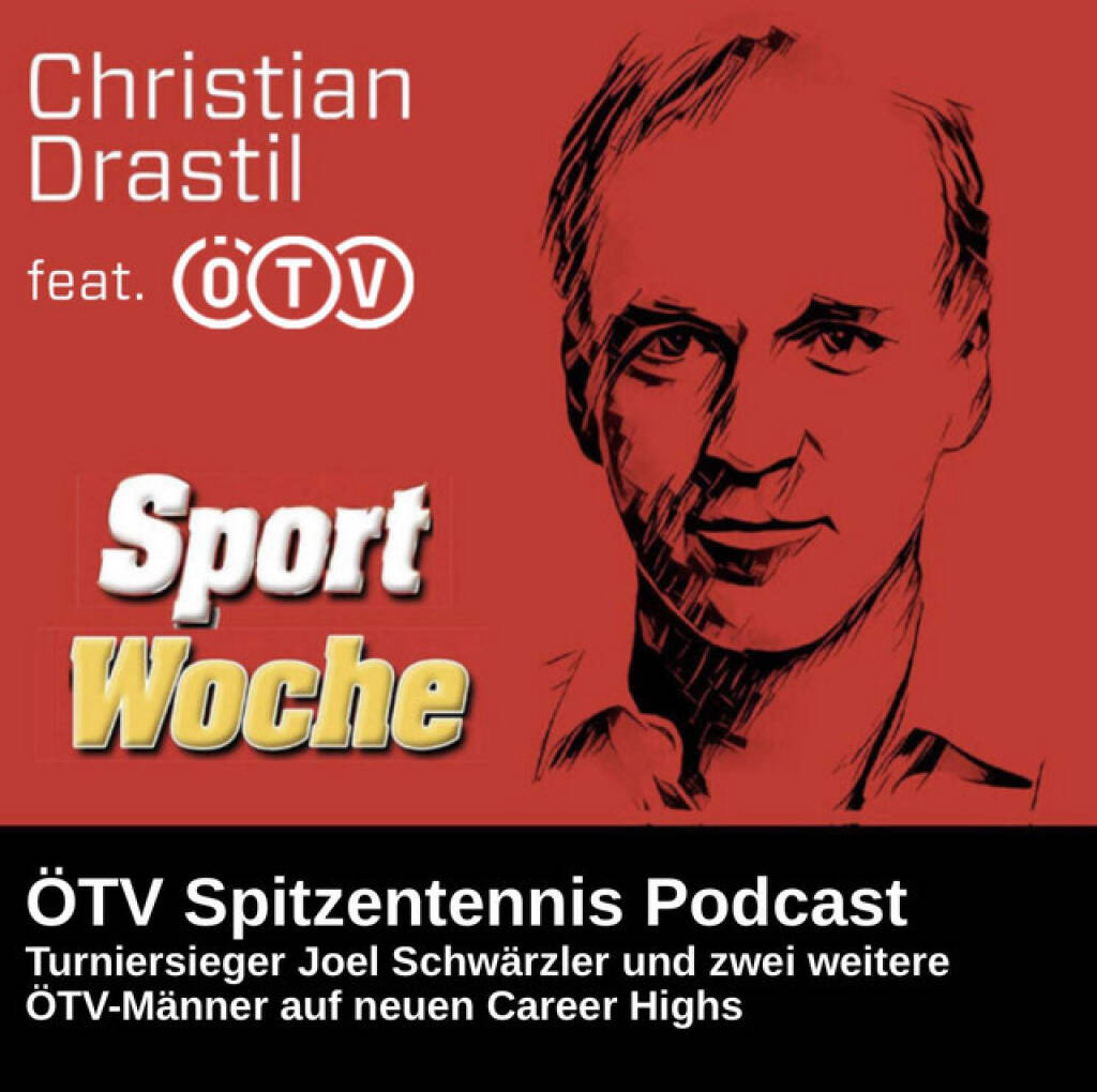 https://open.spotify.com/episode/31hIecfoAp3Low6SCSLpbE
SportWoche ÖTV-Spitzentennis Podcast: Turniersieger Joel Schwärzler und zwei weitere ÖTV-Männer auf neuen Career Highs - <p>Woche 32/2026 brachte den dritten Turniersieg von Joel Schwärzler auf der Challenger-Tour (diesmal in Grodizk / Polen). Joel ist nun sechstbester U21-Spieler in der Weltrangliste, hat ein neues Career High erreicht. Das mit neuen Career-Highs schafften auch zwei weitere ÖTV-Männer in der Woche 32.<br>
<br>
SportWoche ÖTV-Ö Top10: Julia Grabher, Sinja Kraus, Anastasia Potapova und Lilli Tagger (alphabetische Reihenfolge) bei den Damen sowie Sandro Kopp, Lukas Neumayer, Sebastian Ofner, Jurij Rodionov und Joel Schwärzler, Sebastian Sorger (hat in Woche 31 Filip Misolic abgelöst) bei den Herren sind WTA/ATP-übergreifend die Top10 aktuell. In welcher Reihenfolge, das wird im Podcast verraten. <br>
<br>
<a href=https://mumak.me target=_blank>https://mumak.me</a><br>
<a href=https://www.win2day.at target=_blank>https://www.win2day.at</a><br>
<br>
<a href=https://www.audio-cd.at/oetv-spitzentennis target=_blank>https://www.audio-cd.at/oetv-spitzentennis</a><br>
<a href=http://www.sportgeschichte.at/oetv target=_blank>http://www.sportgeschichte.at/oetv</a><br>
Inside In, der ÖTV-Podcast: <a href=https://open.spotify.com/show/7KNsgeD8XyXTsAgCFKfI7Y target=_blank>https://open.spotify.com/show/7KNsgeD8XyXTsAgCFKfI7Y</a> <br>
<a href=https://www.oetv.at target=_blank>https://www.oetv.at</a><br>
Quelle Rankings: Live-Rankings von live-tennis.eu<br>
<br>
Die Marke, Patent, Rechte und das Archiv der SportWoche wurden 2017 von Christian Drastil Comm. erworben, Mehr unter <a href=http://www.sportgeschichte.at target=_blank>http://www.sportgeschichte.at</a> . Der neue SportWoche Podcast ist eingebettet in „ Wiener Börse, Sport, Musik (und mehr)“ auf <a href=http://www.audio-cd.at target=_blank>http://www.audio-cd.at</a>  und erscheint, wie es in Name SportWoche auch drinsteckt, wöchentlich. Bewertungen bei Spotify oder Apple machen mir Freude: <a href=http://www.audio-cd.at/spotify target=_blank>http://www.audio-cd.at/spotify</a> , <a href=http://www.audio-cd.at/apple target=_blank>http://www.audio-cd.at/apple</a> . </p> (11.08.2026) 