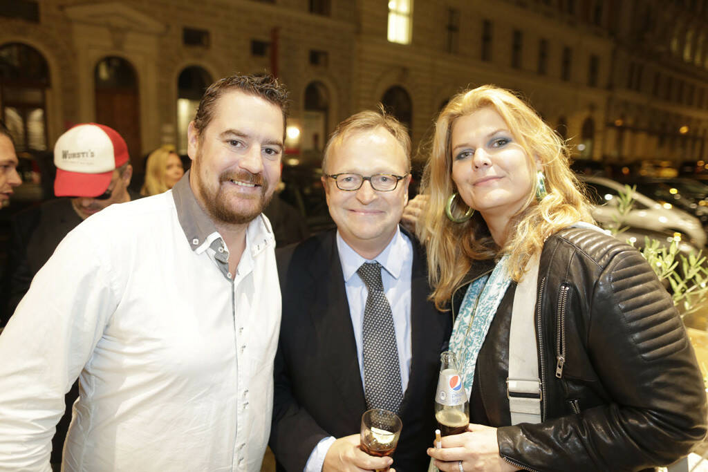 Andreas Schuster (GF hochmann's), Oliver Voigt (Medienmanager), Janina Lebiszczak-Schuster (Kolumnistin), © leisure.at/Stefan Joham (20.09.2013) 